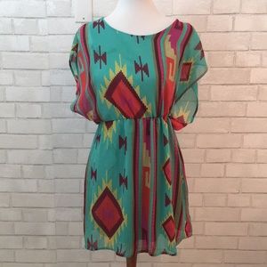 Flutter sleeve dress